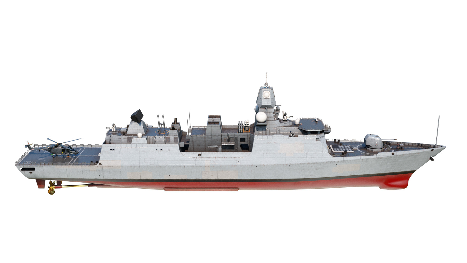 De Zeven Provicien class Frigate Low-poly 3D model_10