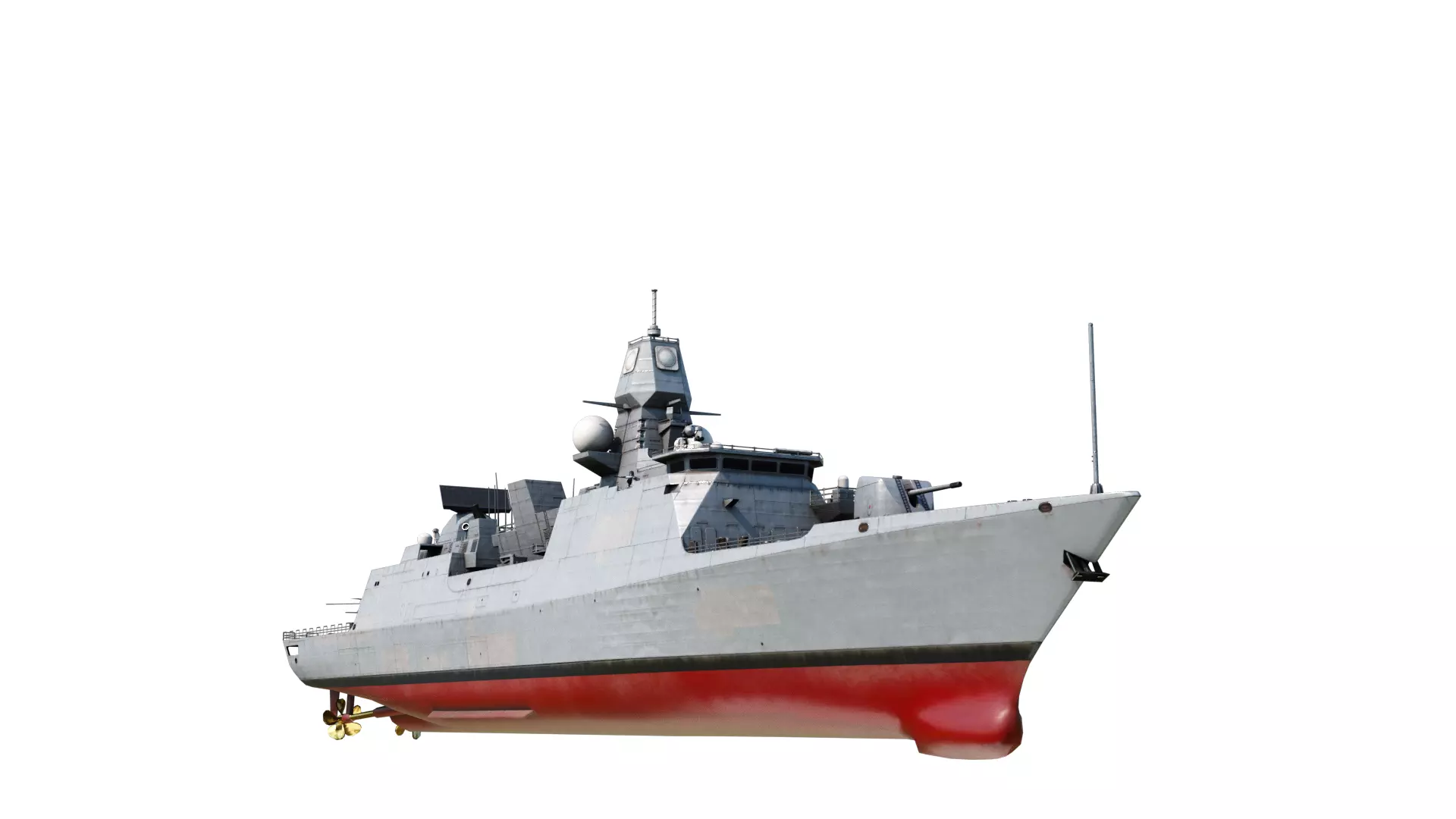 De Zeven Provicien class Frigate Low-poly 3D model_0