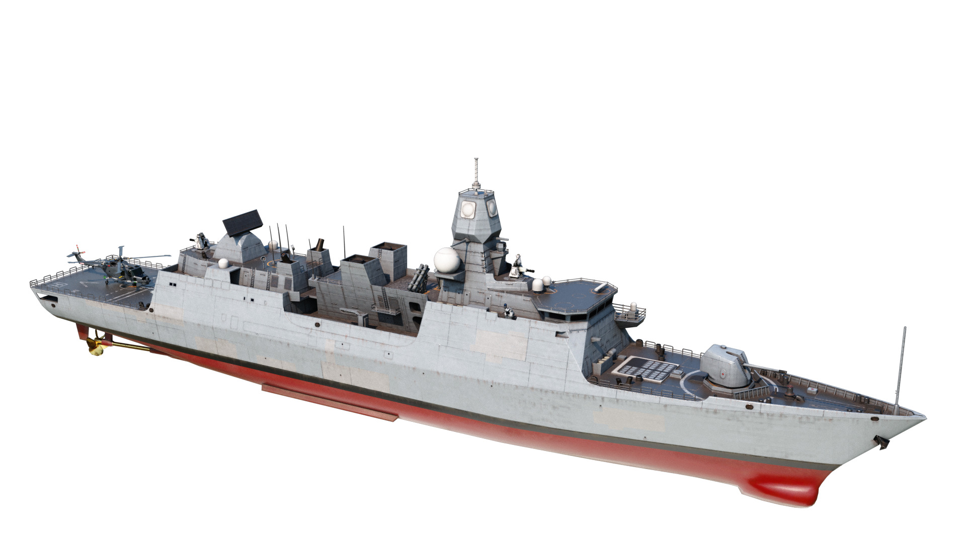De Zeven Provicien class Frigate Low-poly 3D model_1