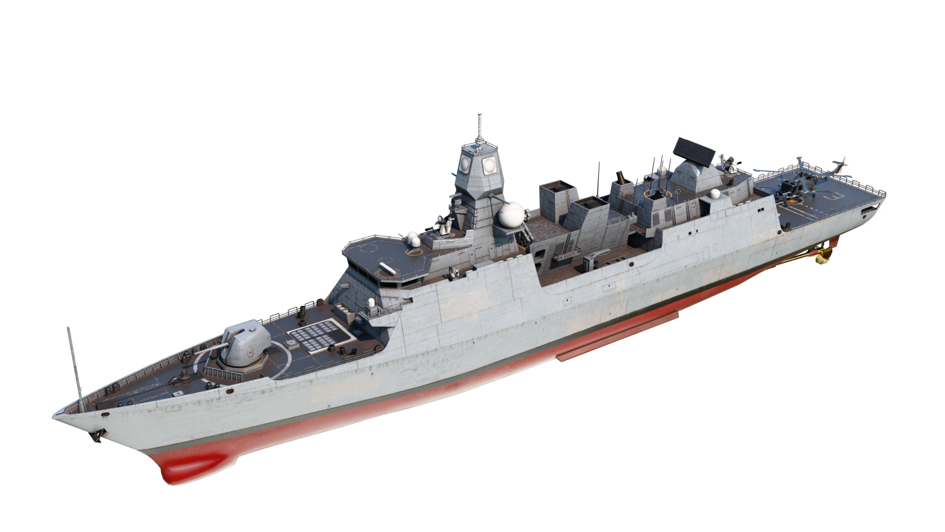 De Zeven Provicien class Frigate Low-poly 3D model_3