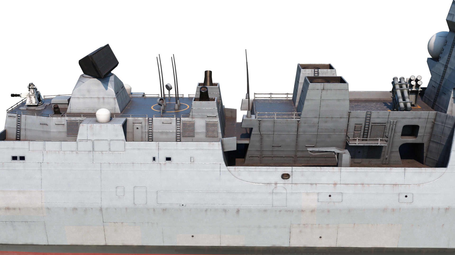 De Zeven Provicien class Frigate Low-poly 3D model_7