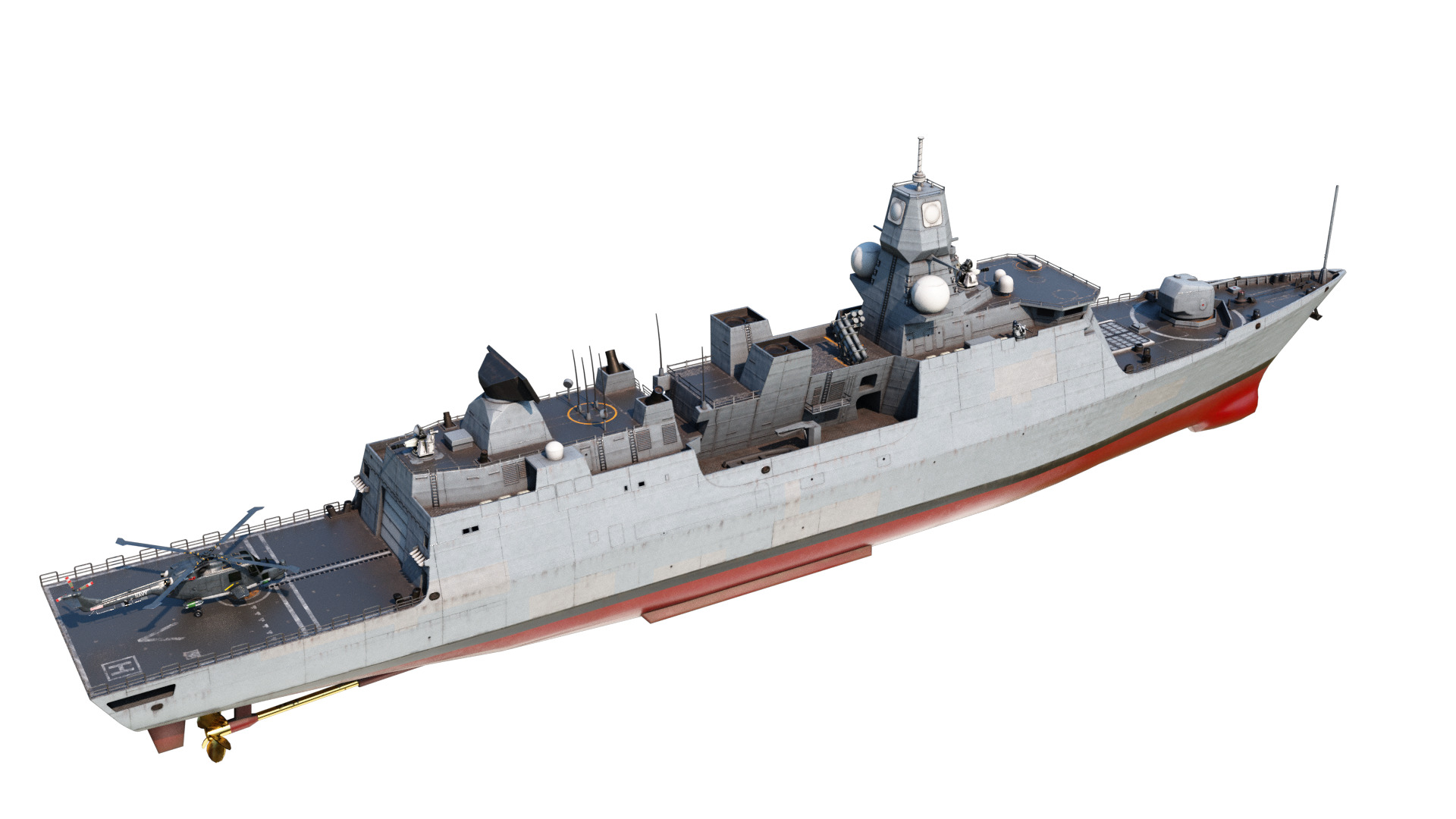 De Zeven Provicien class Frigate Low-poly 3D model_2