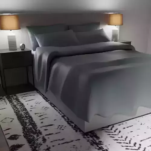 Modern Bedroom design 3D model 3D model