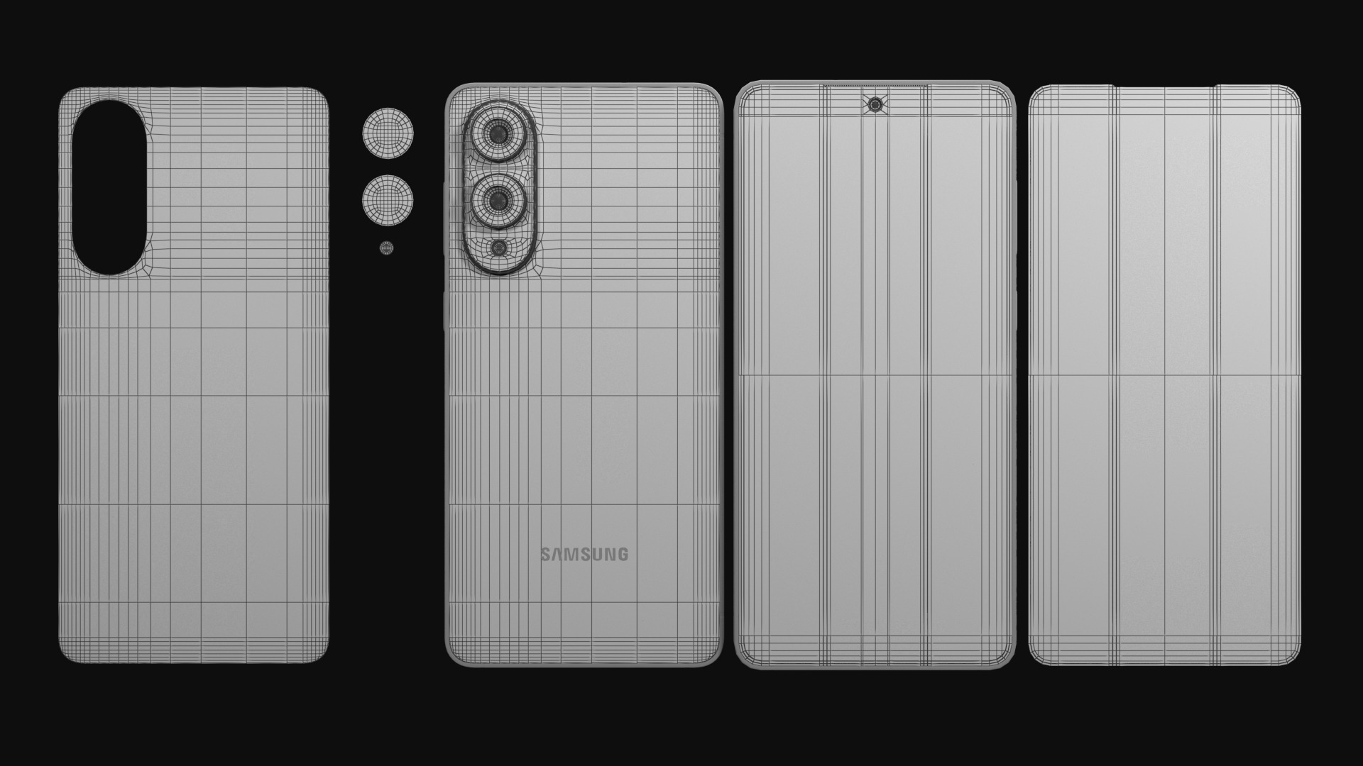 Samsung Galaxy S25 Edge Titanium Silver 3D model_6