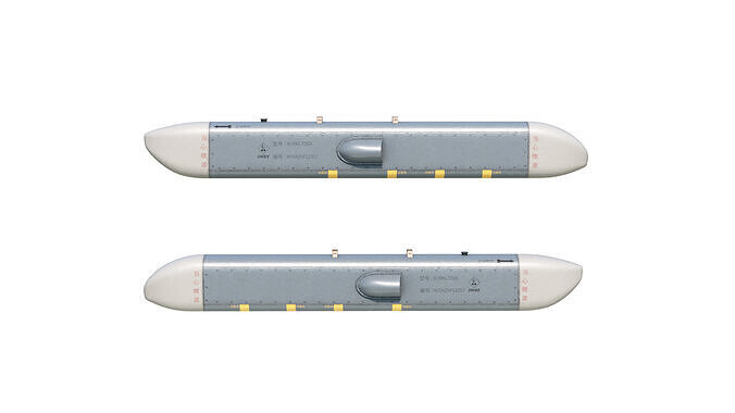 KG600 KRKL700A Airborne Electronic Countermeasures Pod ECM Low-poly 3D model