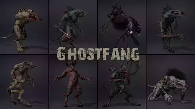 Ghostfang Low-poly 3D model