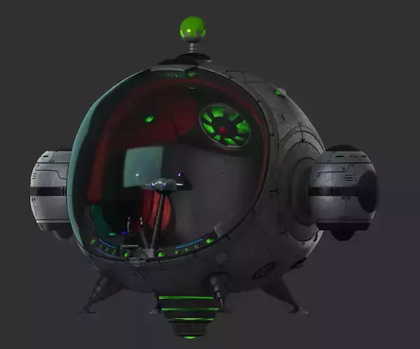 cartoon fly machine aircraft