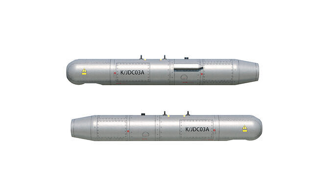 KJDC03A Targeting Pod of Chinese Military Jet Low-poly 3D model