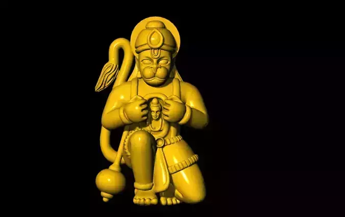 Hanuman 3D Printed Model