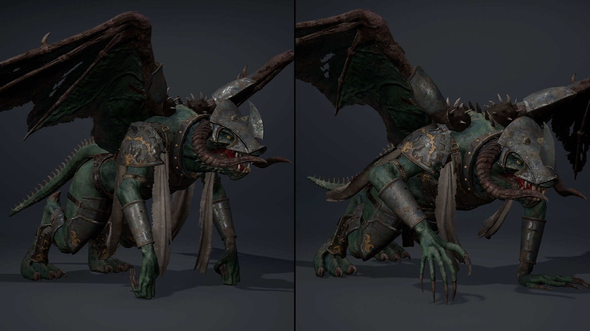 Ghost Swordman Low-poly 3D model_36