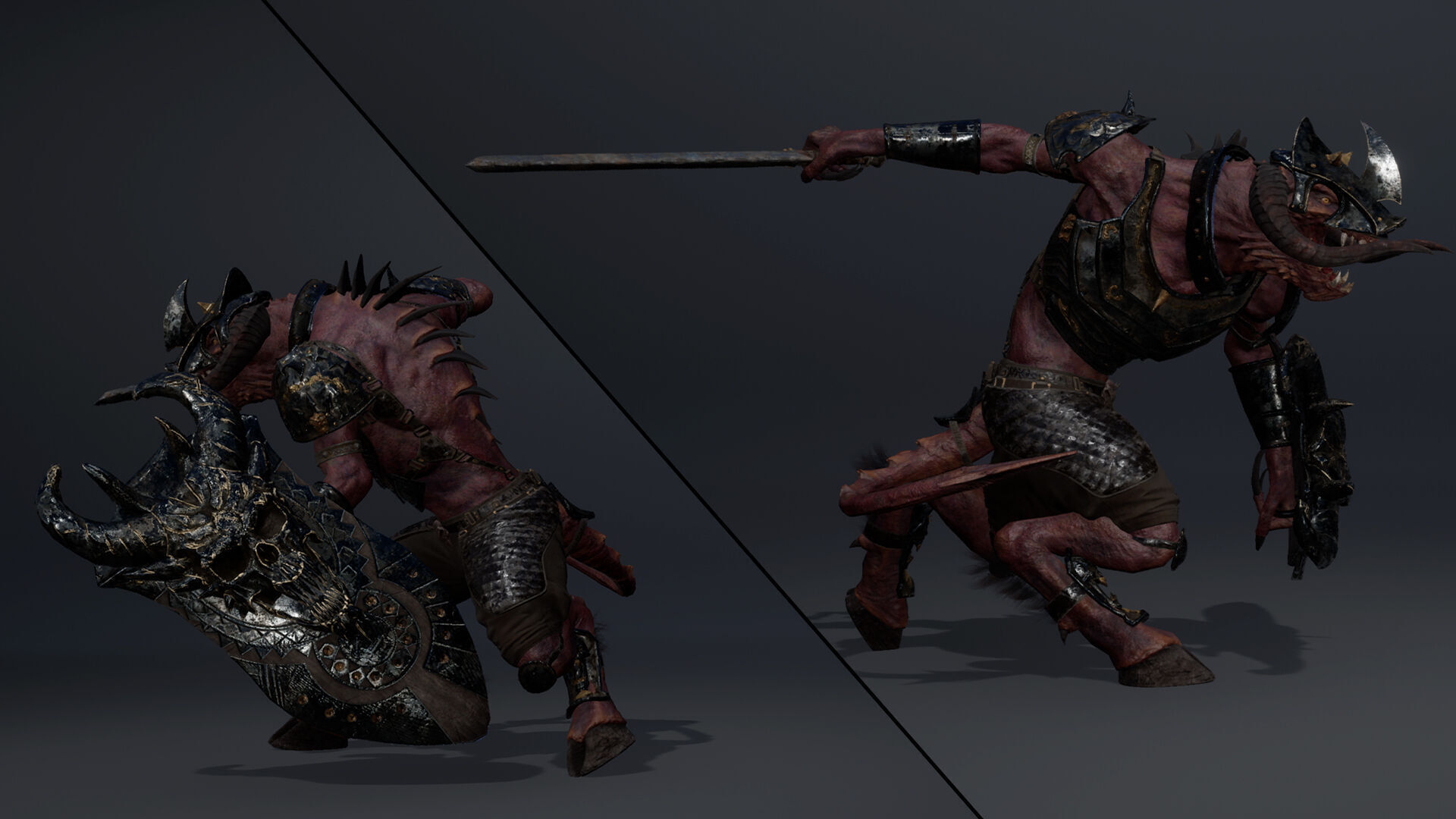 Ghost Swordman Low-poly 3D model_26