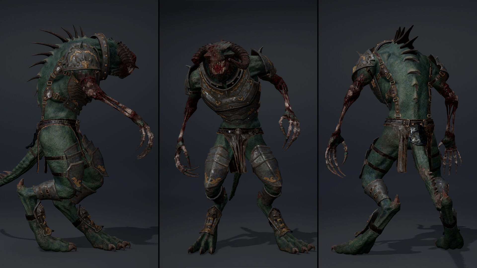 Ghost Swordman Low-poly 3D model_39