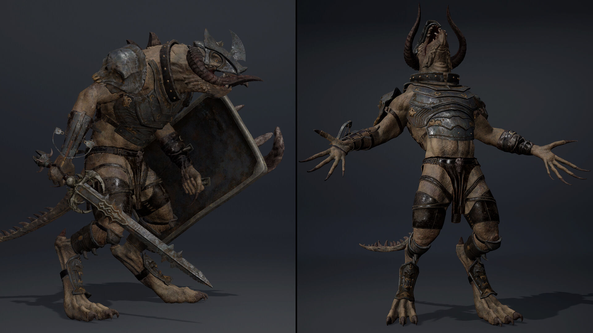 Ghost Swordman Low-poly 3D model_24