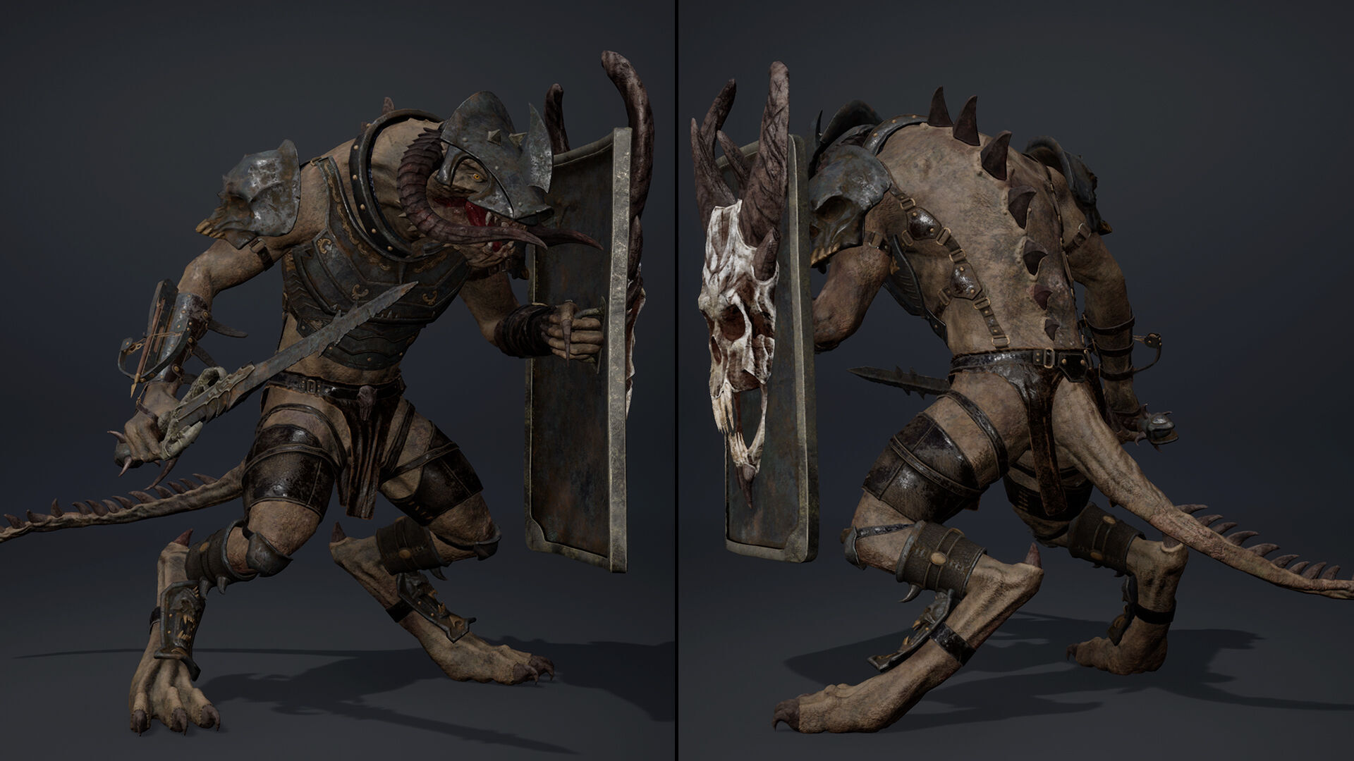 Ghost Swordman Low-poly 3D model_22