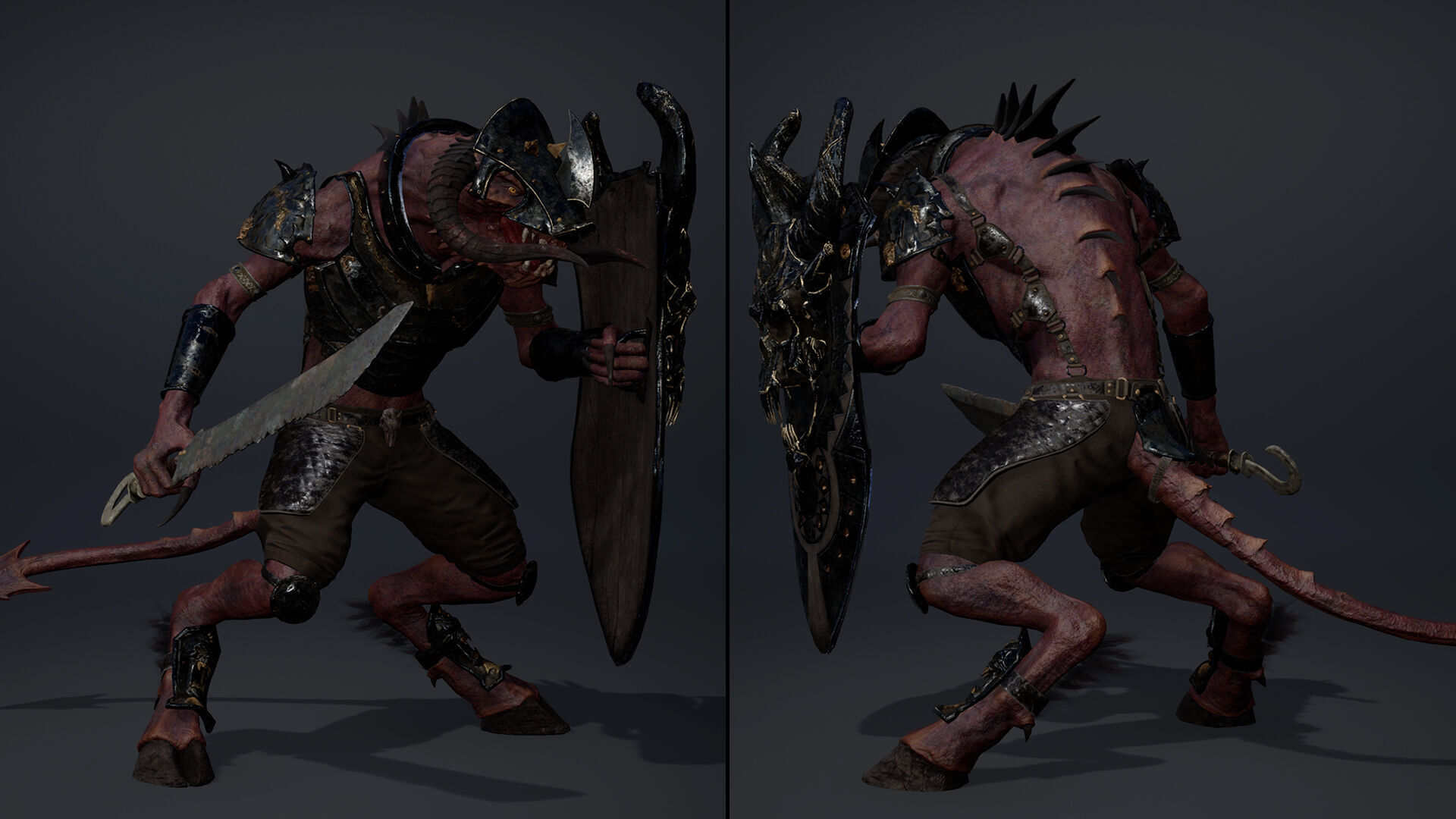 Ghost Swordman Low-poly 3D model_25