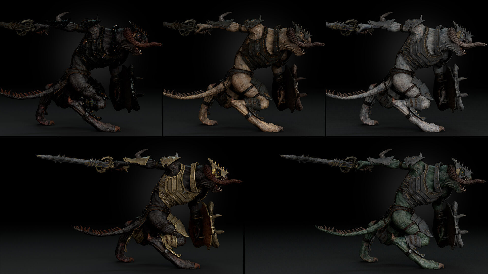 Ghost Swordman Low-poly 3D model_17