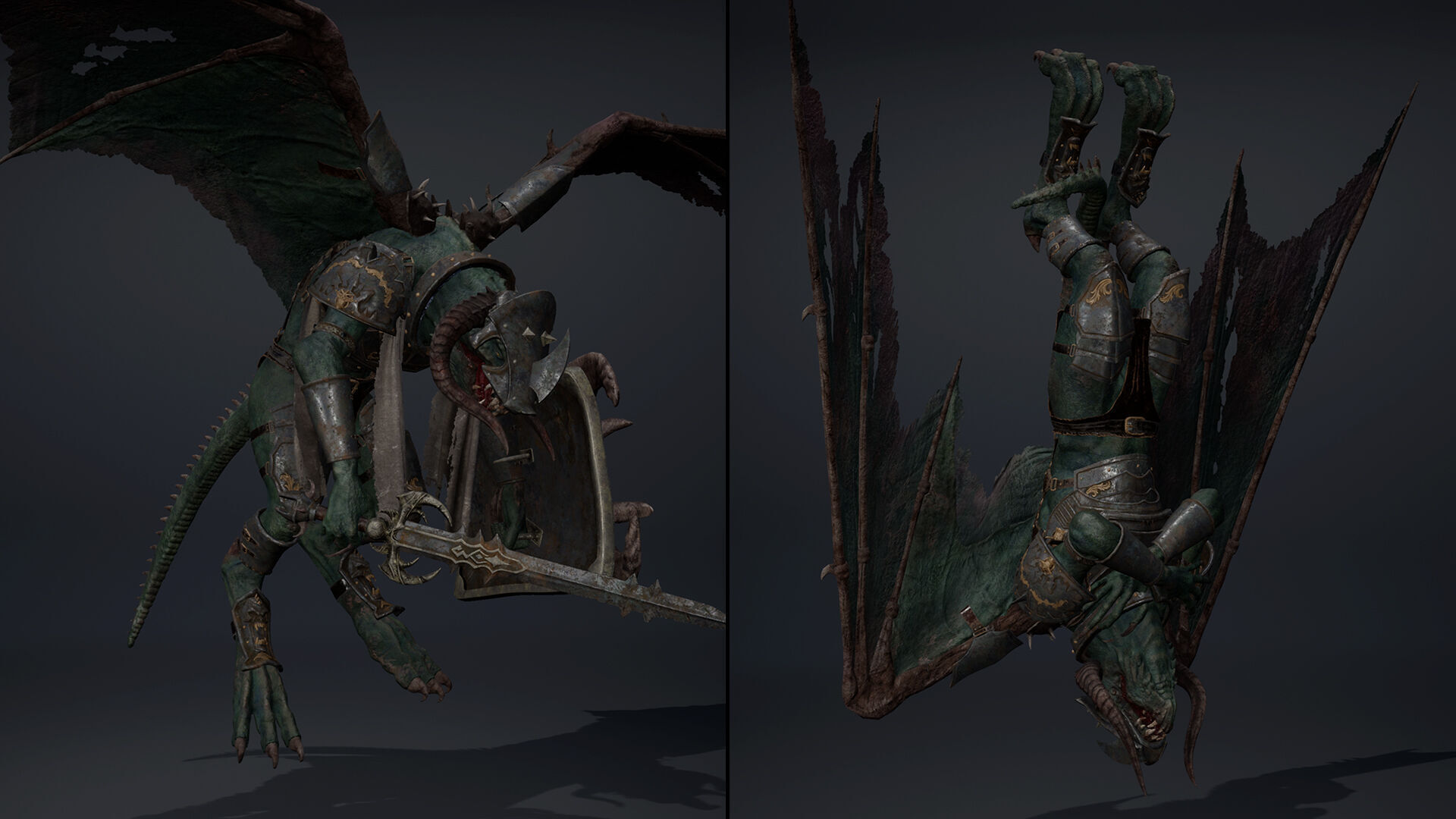 Ghost Swordman Low-poly 3D model_34