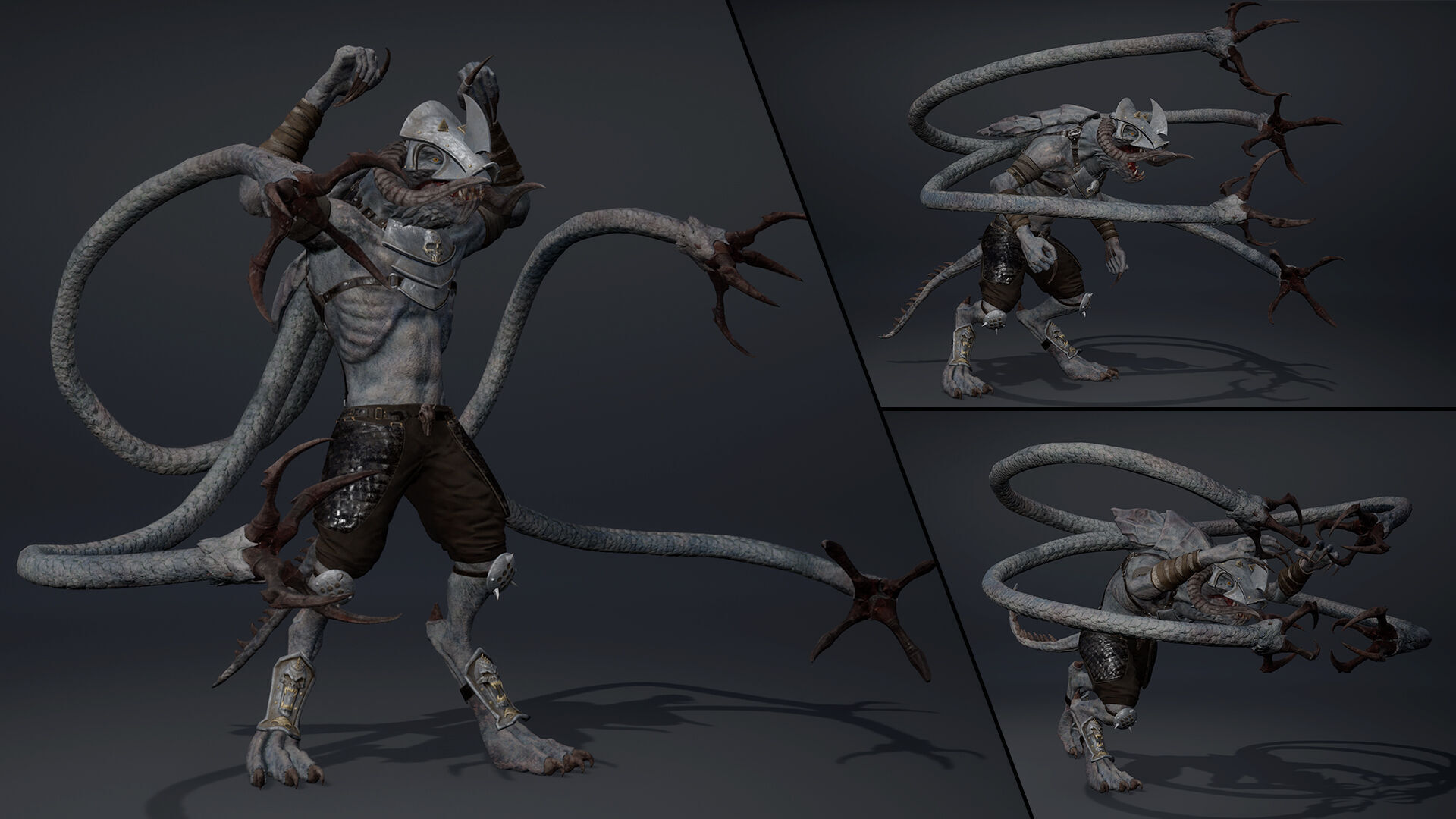 Ghost Swordman Low-poly 3D model_43