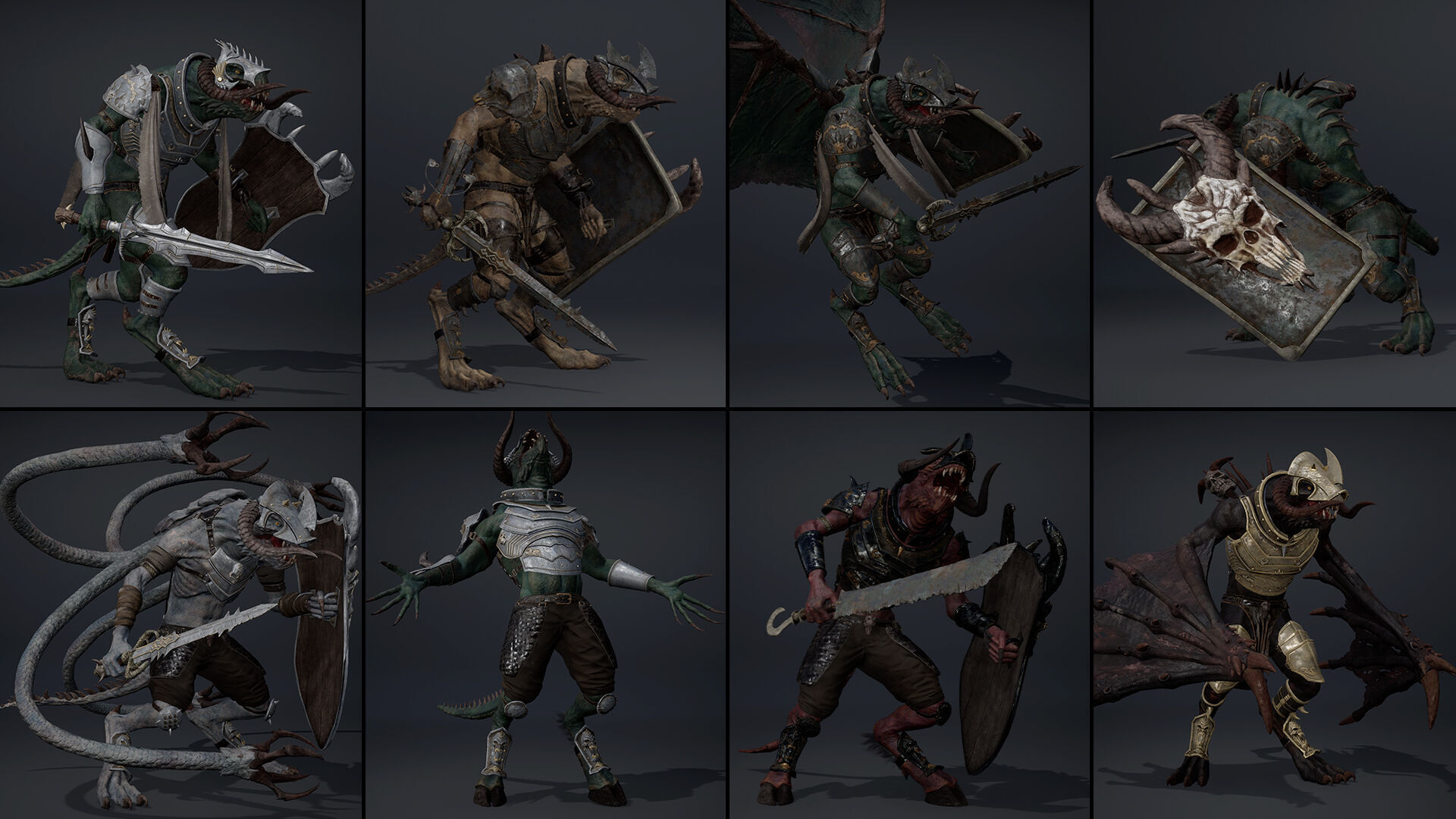 Ghost Swordman Low-poly 3D model_11