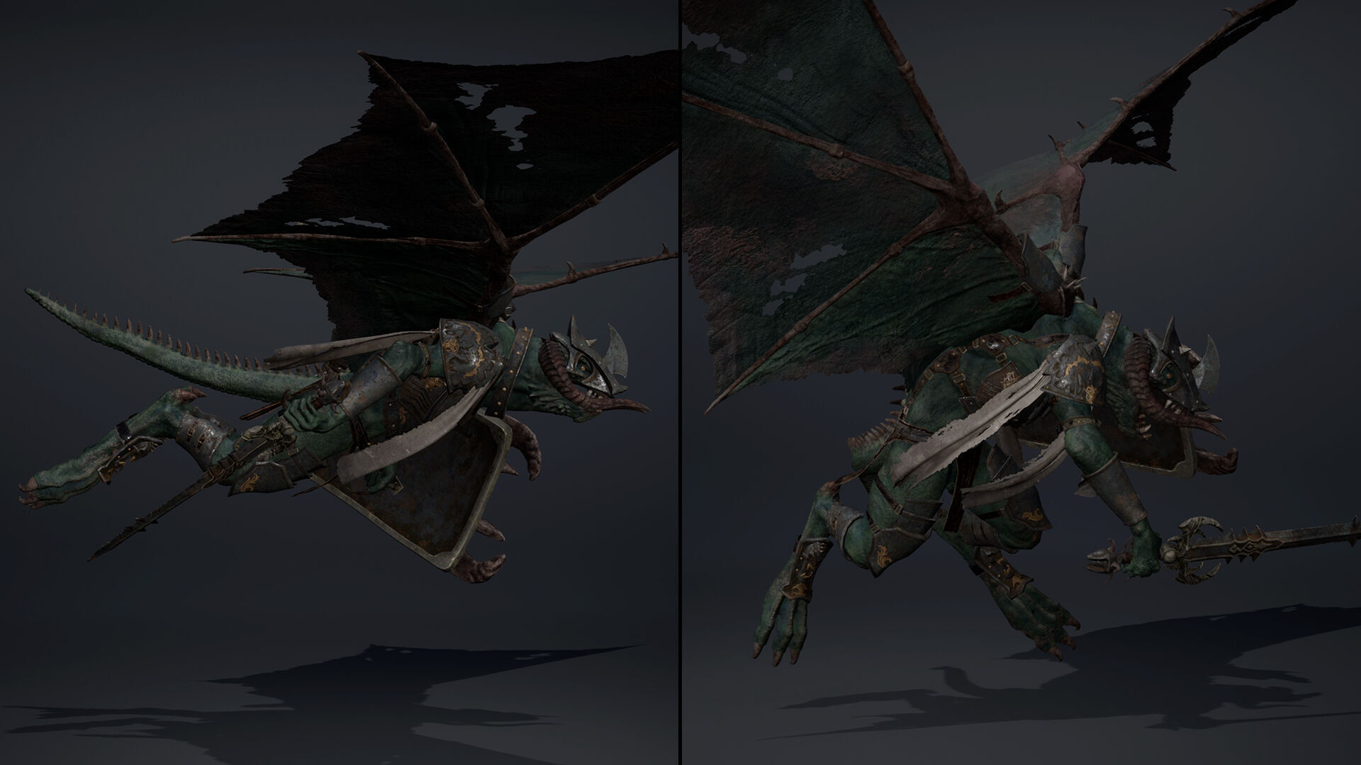 Ghost Swordman Low-poly 3D model_33