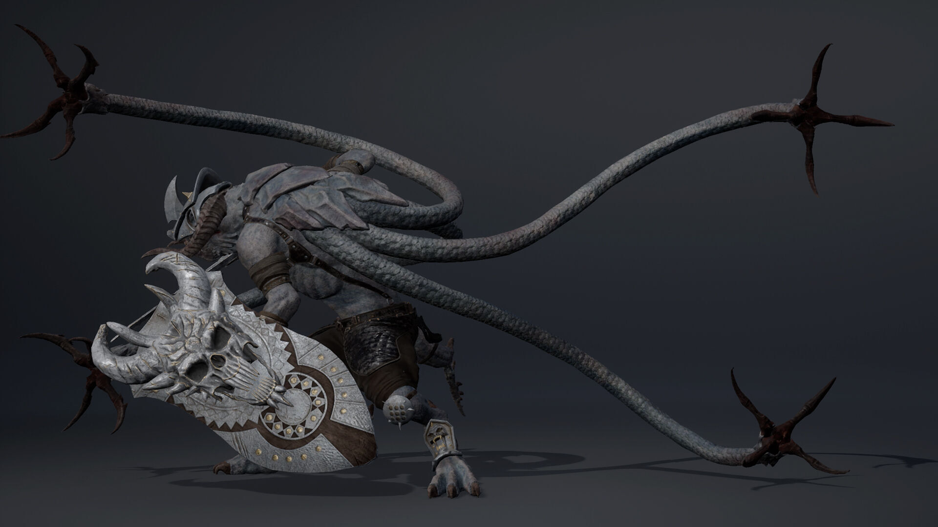 Ghost Swordman Low-poly 3D model_41