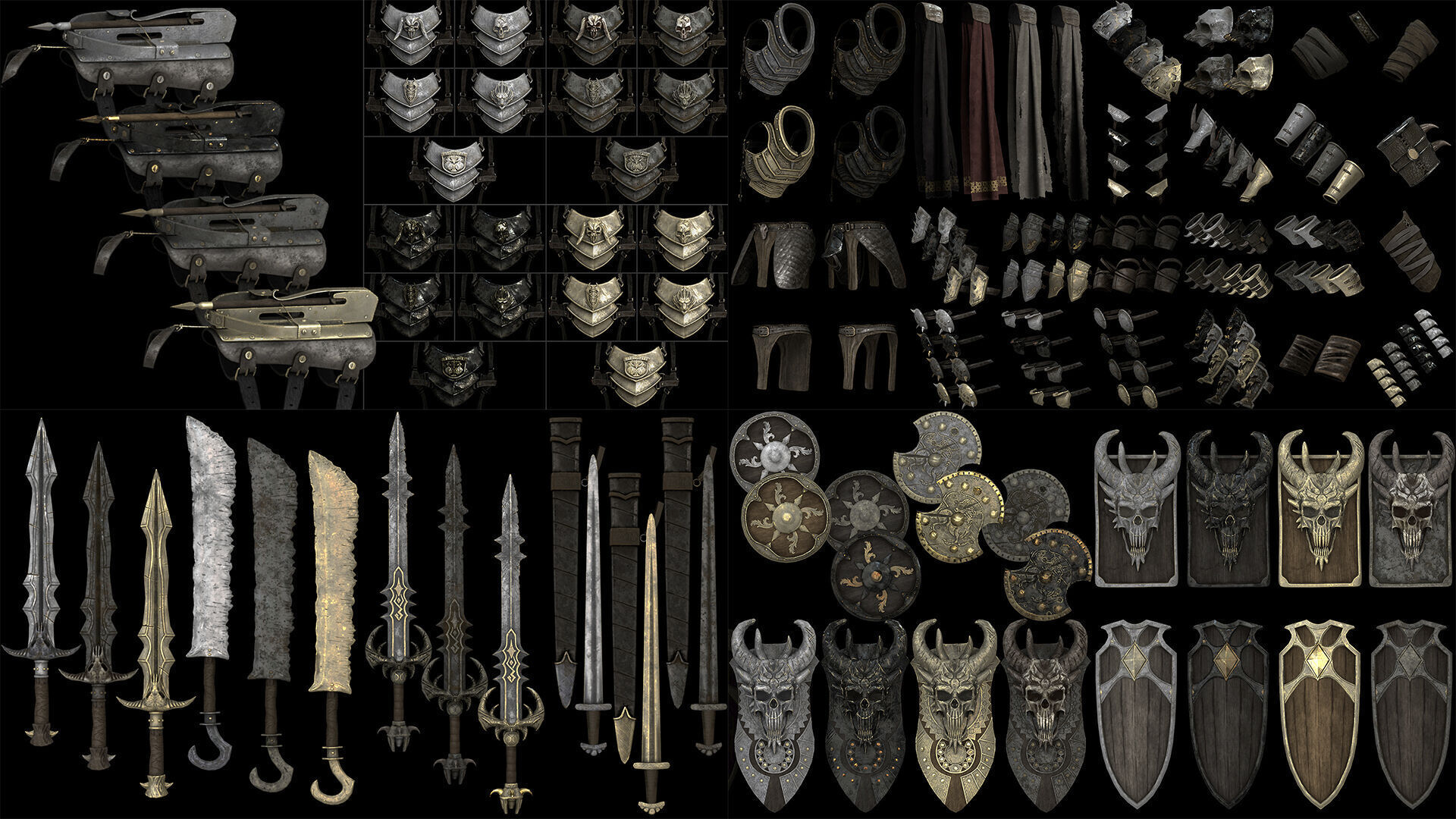 Ghost Swordman Low-poly 3D model_14