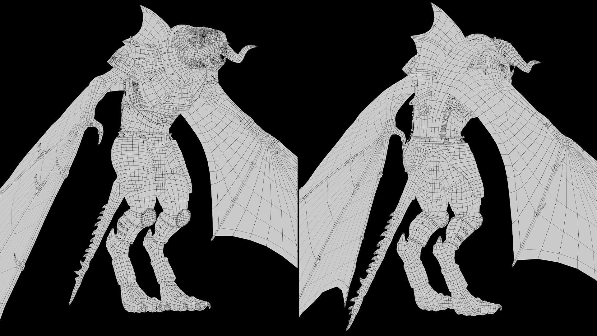 Ghost Swordman Low-poly 3D model_63