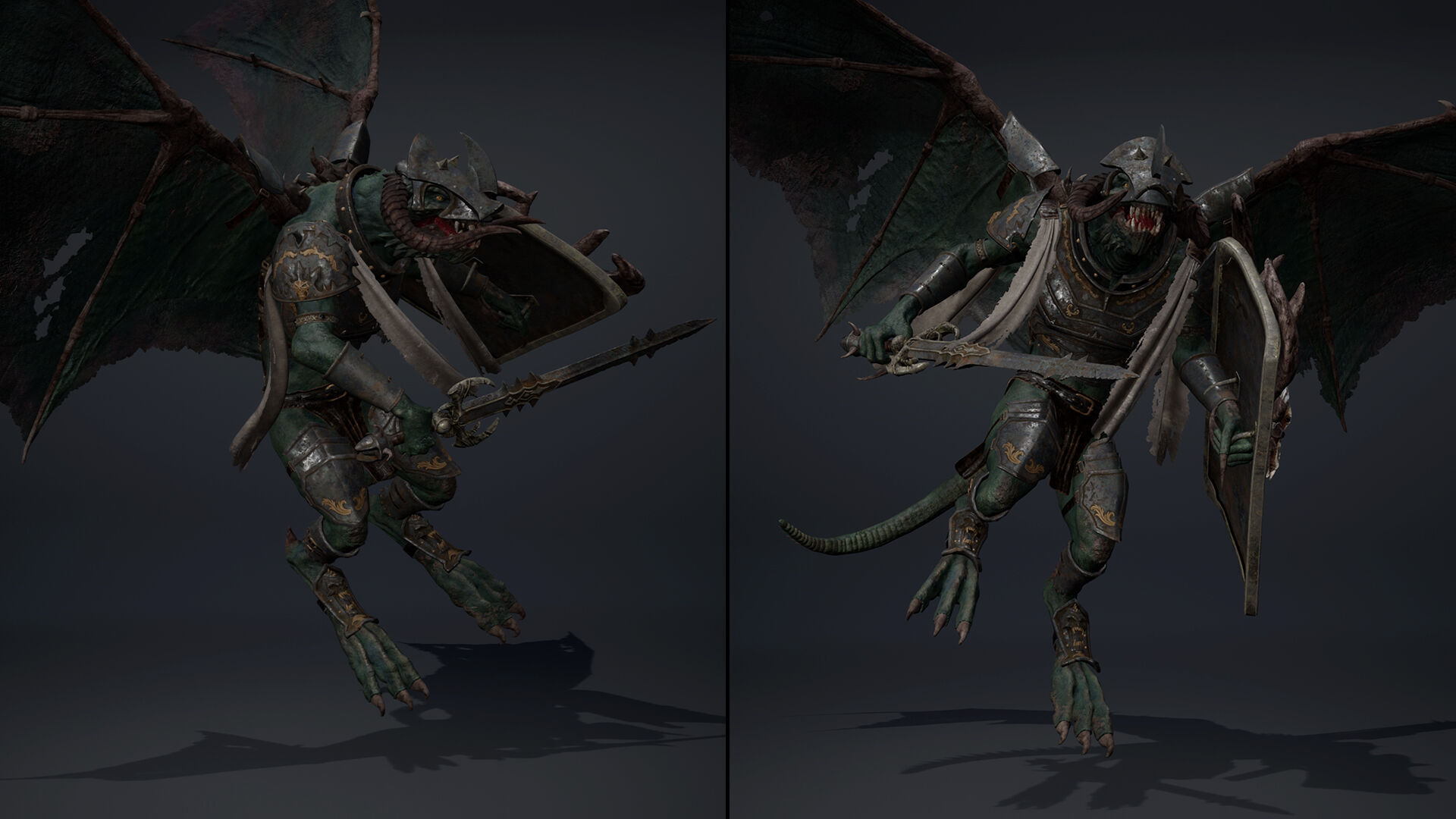 Ghost Swordman Low-poly 3D model_35