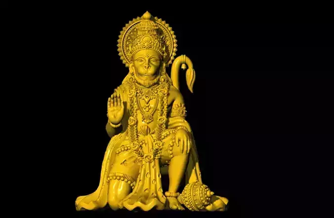 Hanuman Printed 3D Model