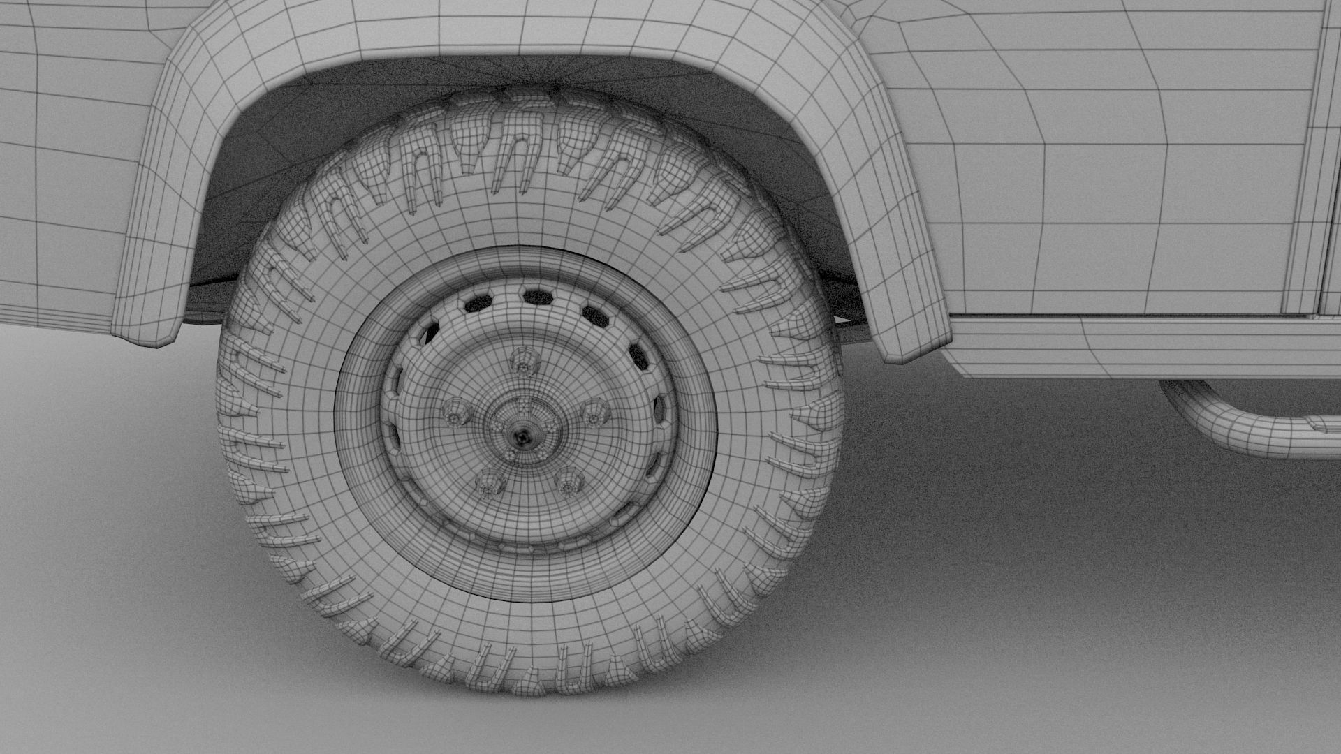 Land Rover Defender 90 Hard Top w interior rev 3D model_23