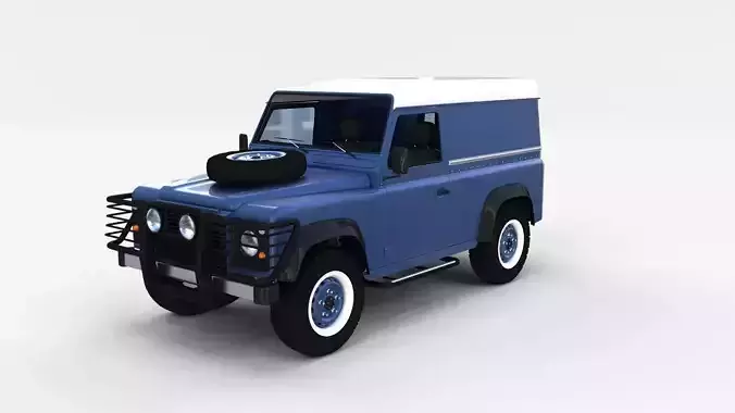 Land Rover Defender 90 Hard Top w interior rev