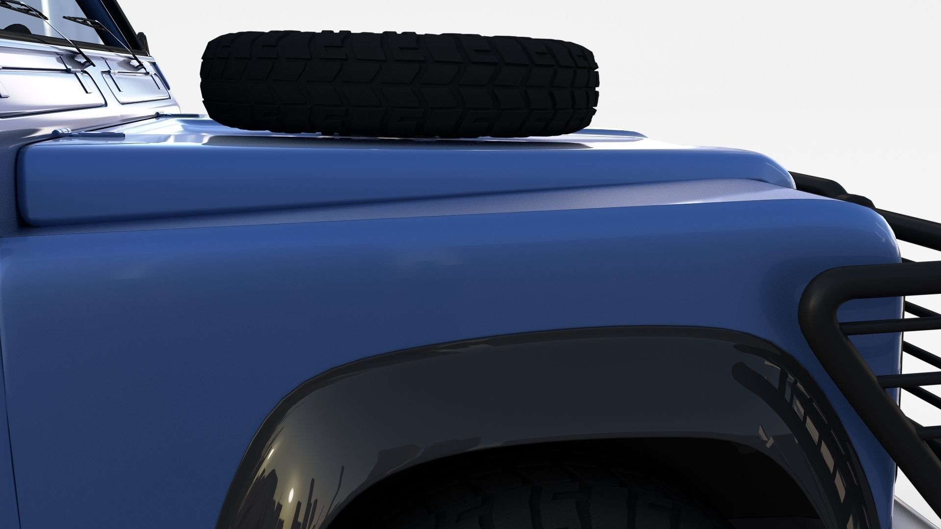 Land Rover Defender 90 Hard Top w interior rev 3D model_31