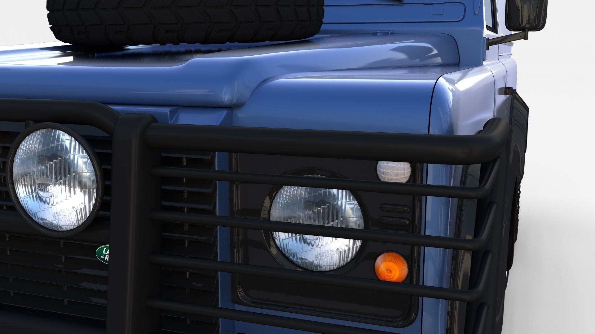 Land Rover Defender 90 Hard Top w interior rev 3D model_33