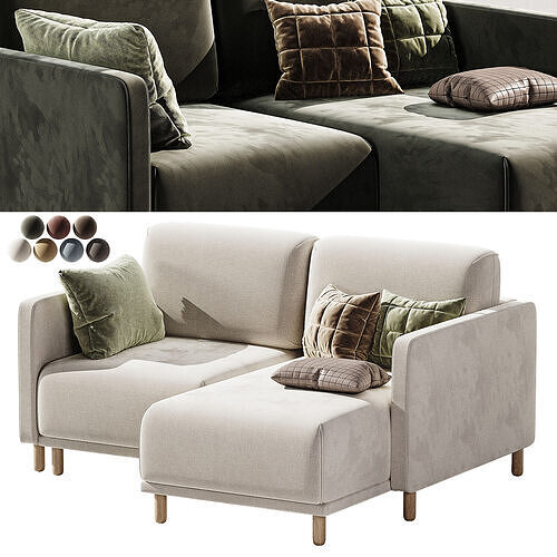 Corner sofa Nordica mini 3D model