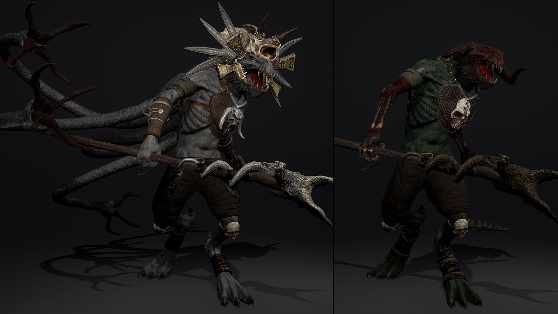 Ghost Mage Low-poly 3D model_16