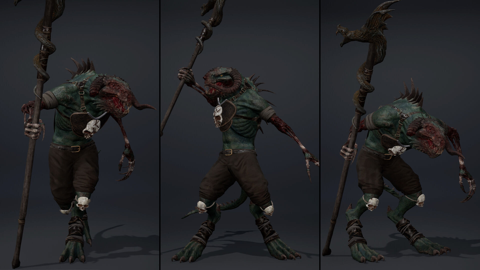 Ghost Mage Low-poly 3D model_34