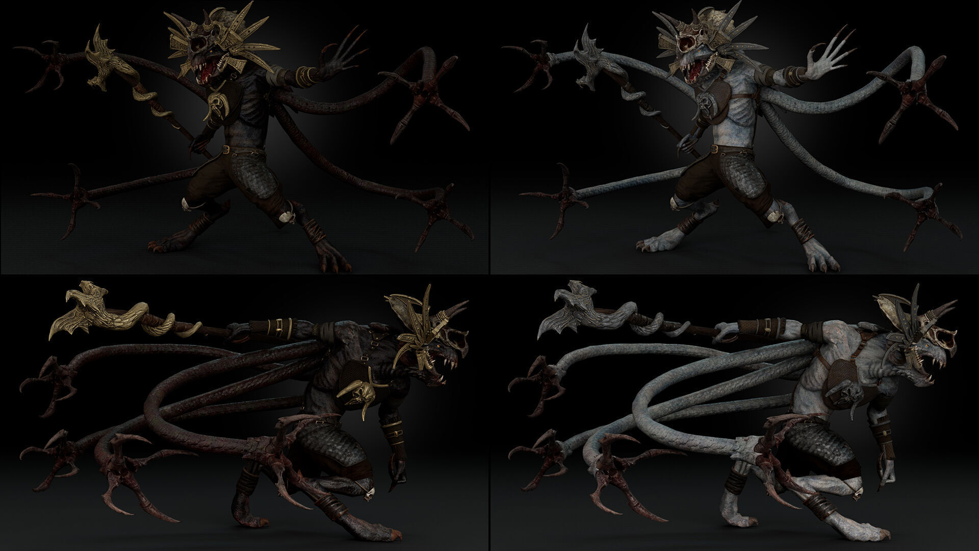 Ghost Mage Low-poly 3D model_50