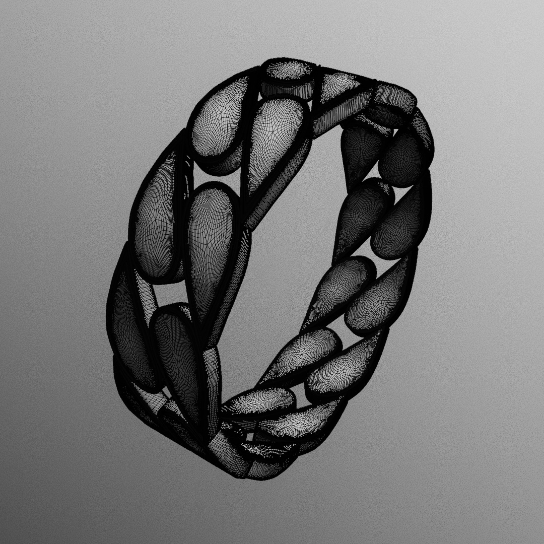 Crimson Petal Ring - High-Detail Print and Render Ready 95 3D print model_5