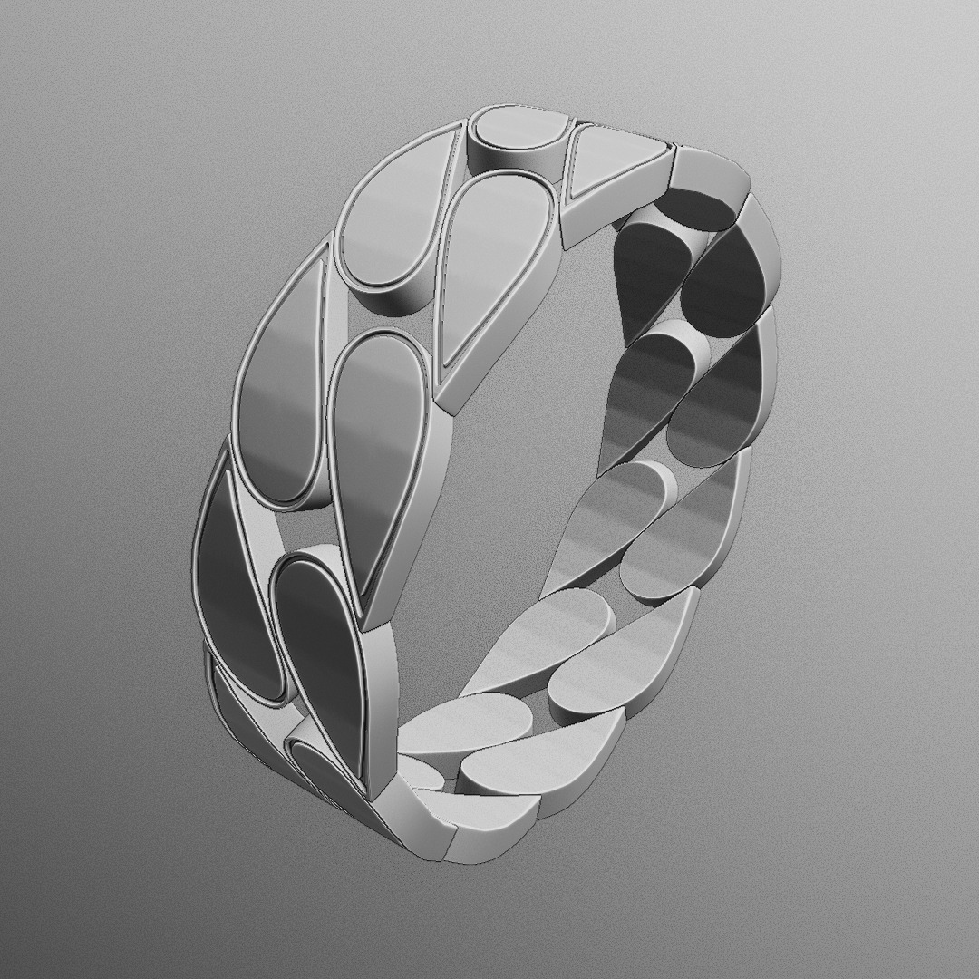 Crimson Petal Ring - High-Detail Print and Render Ready 95 3D print model_4