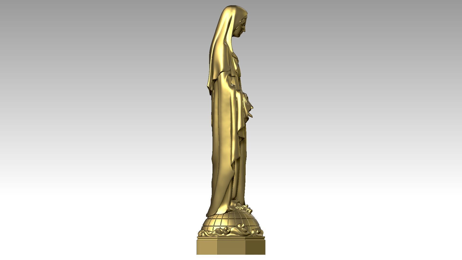 Our lady of Grace  3D print model_6