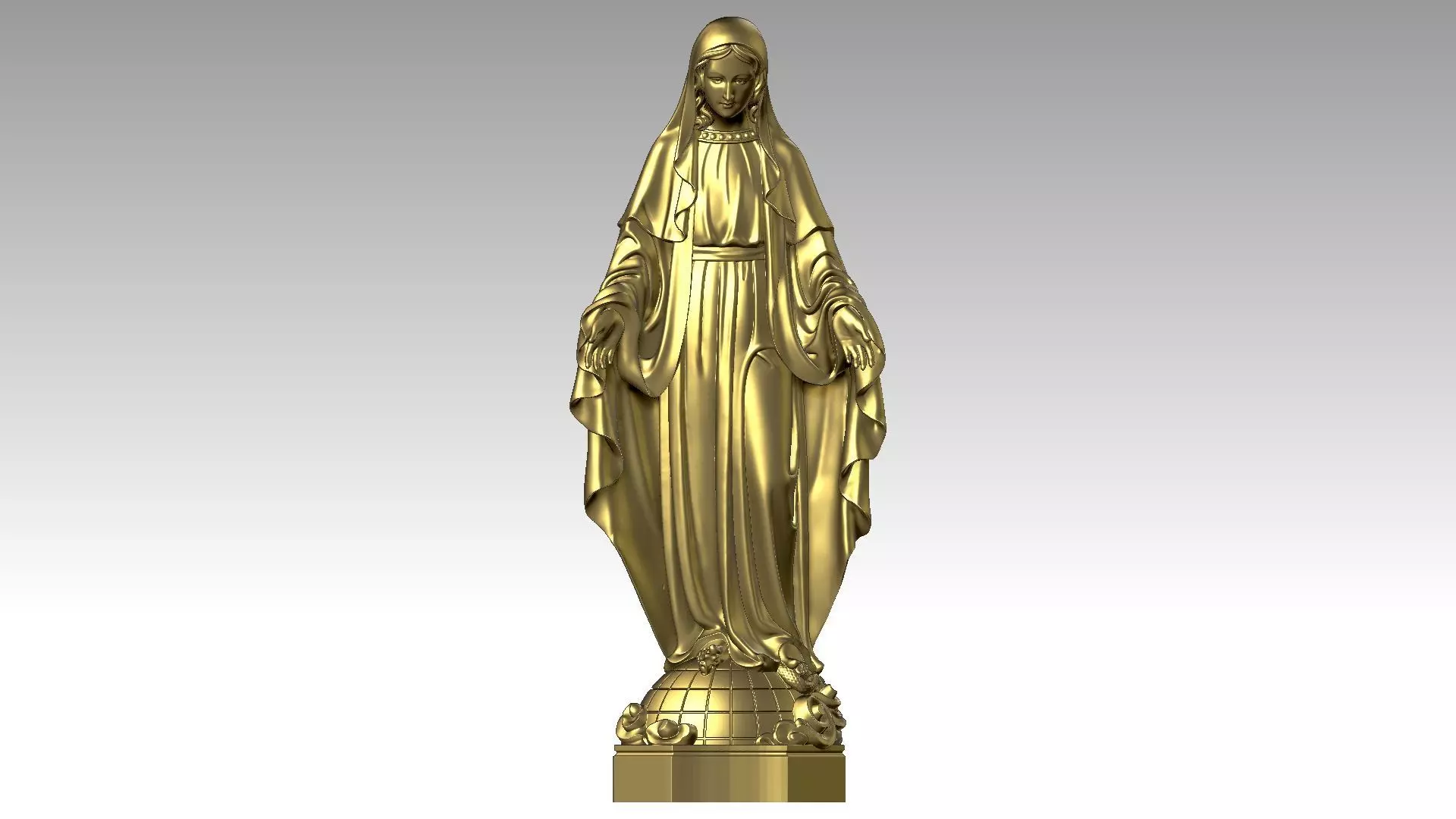 Our lady of Grace  3D print model_0