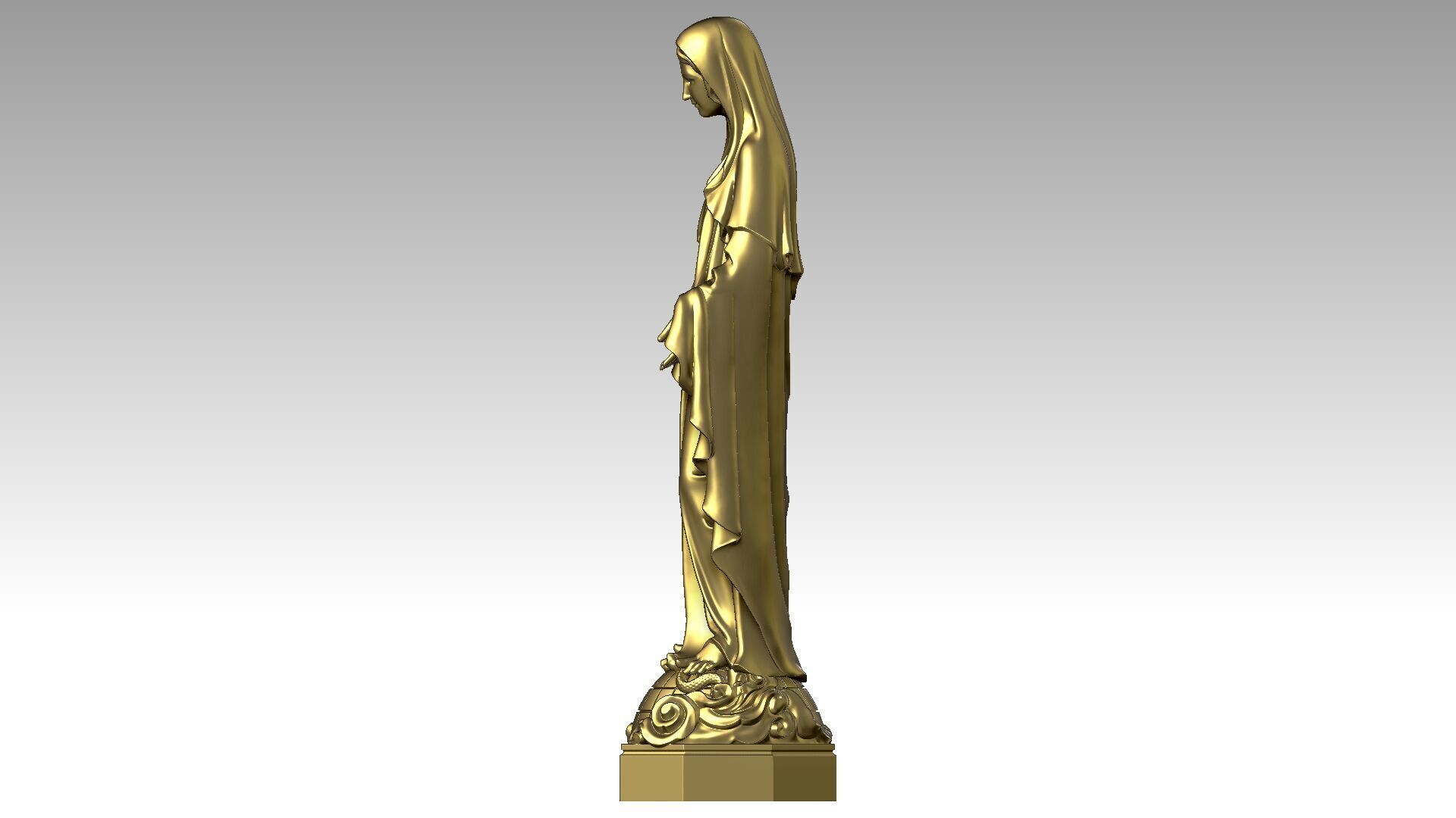 Our lady of Grace  3D print model_2