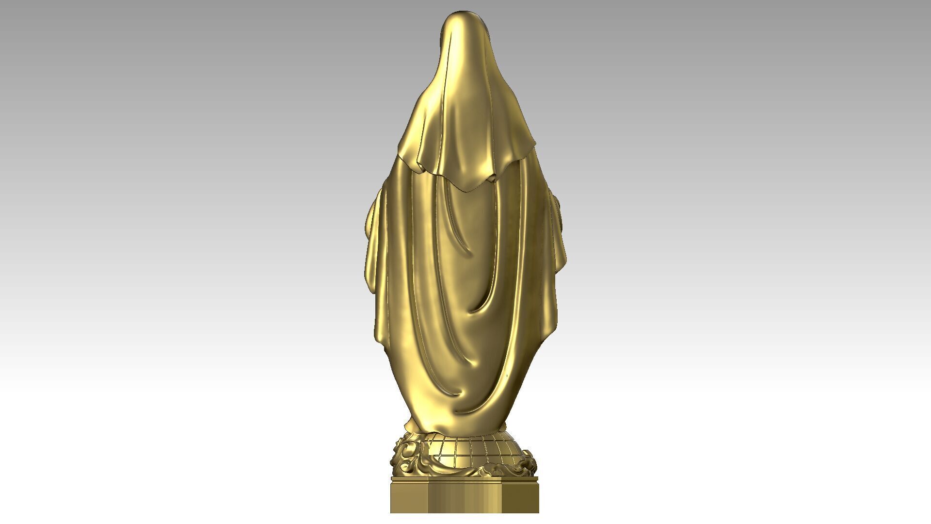 Our lady of Grace  3D print model_4