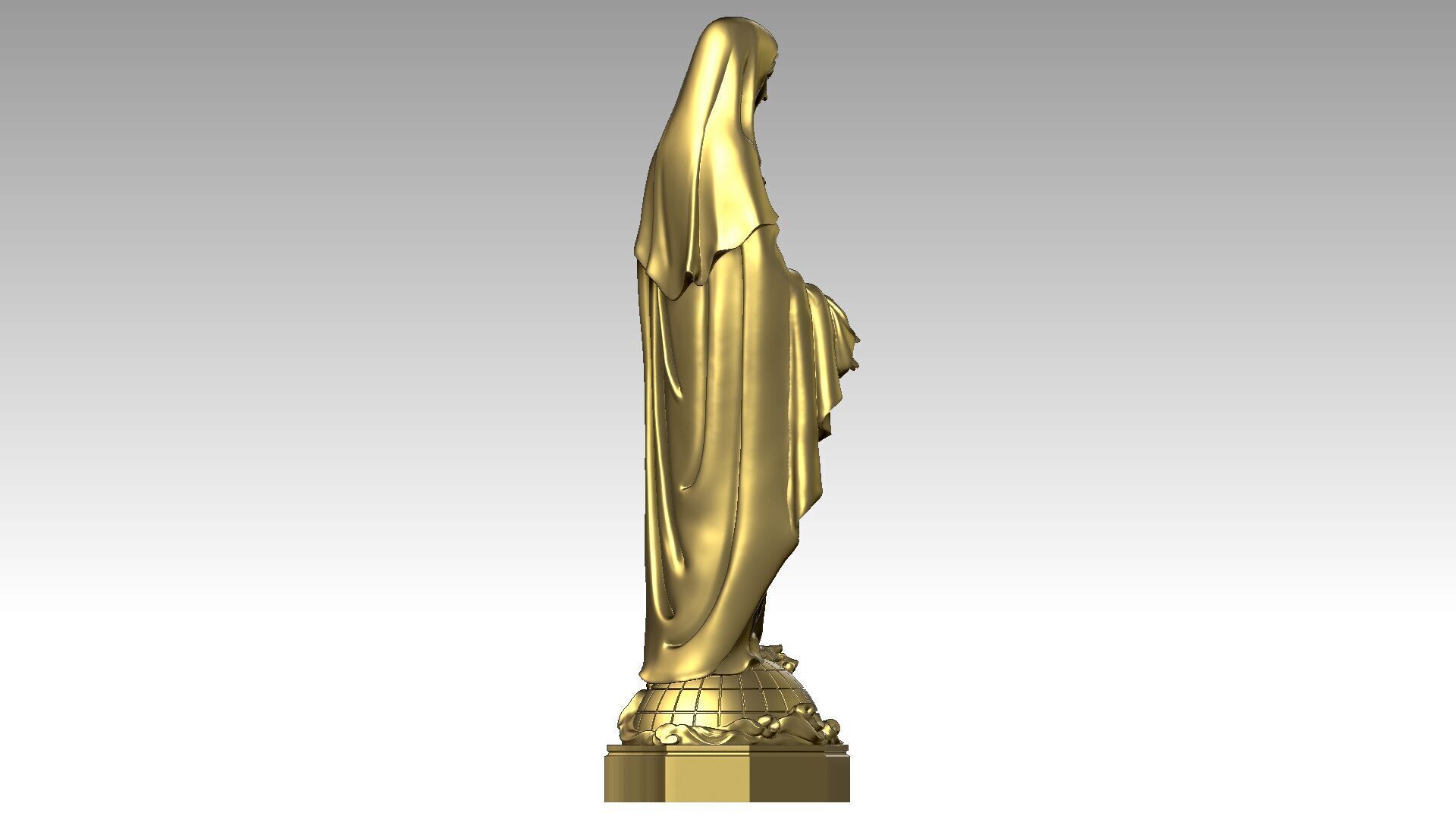 Our lady of Grace  3D print model_5