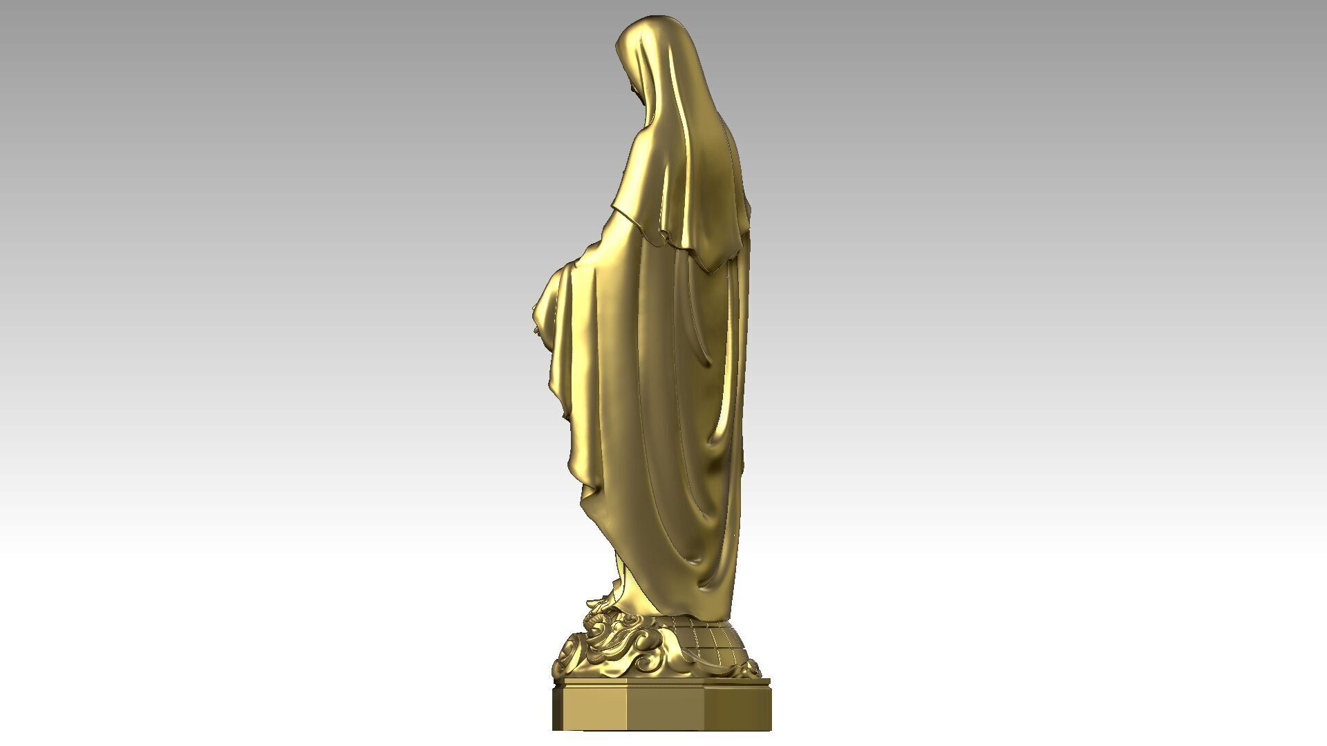 Our lady of Grace  3D print model_3