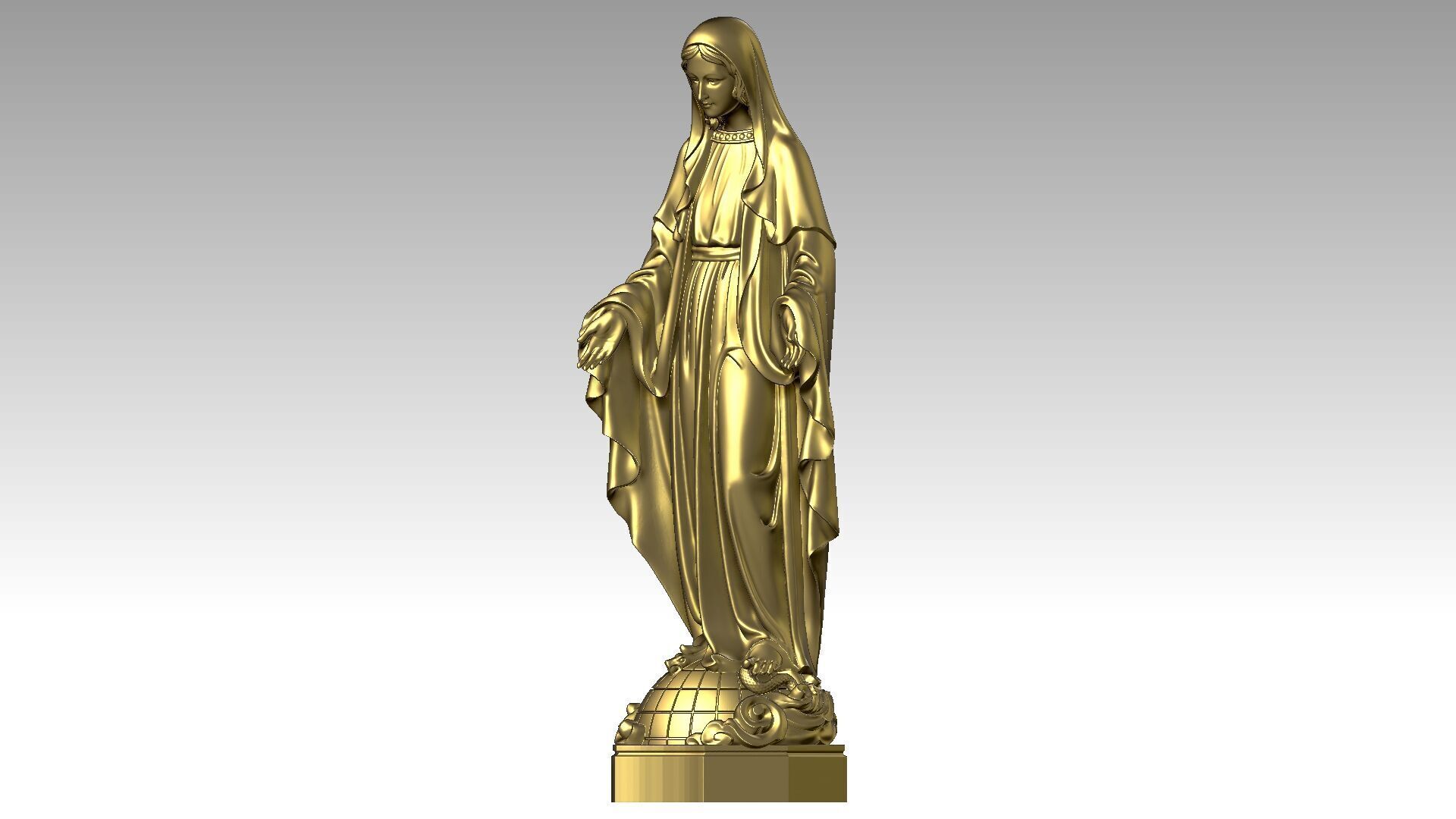 Our lady of Grace  3D print model_1