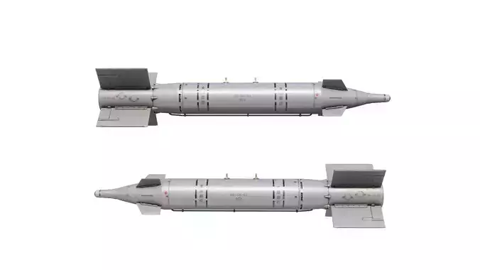 Chinese GB-1 GB1 TG-500 500KG class Laser-Guided bomb Low-poly 3D model