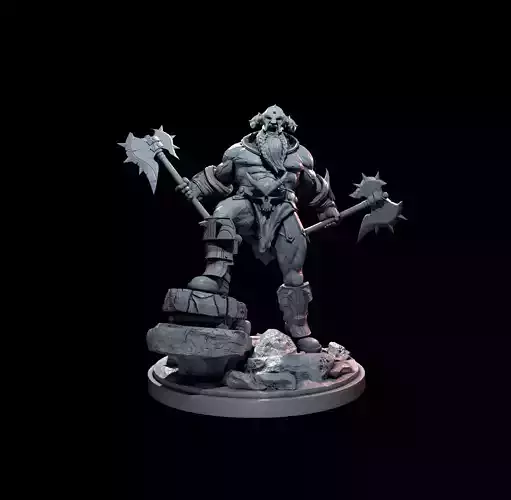 50mm Wrathful Barbarian