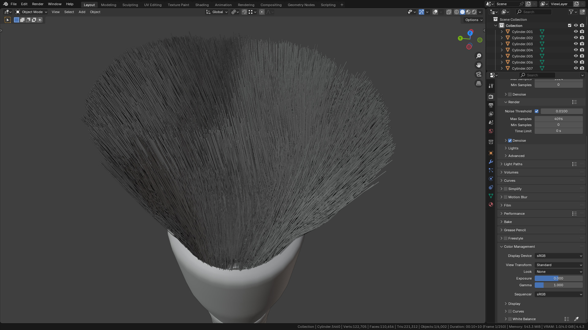 Make Up Brush PBR 22 3D model_34