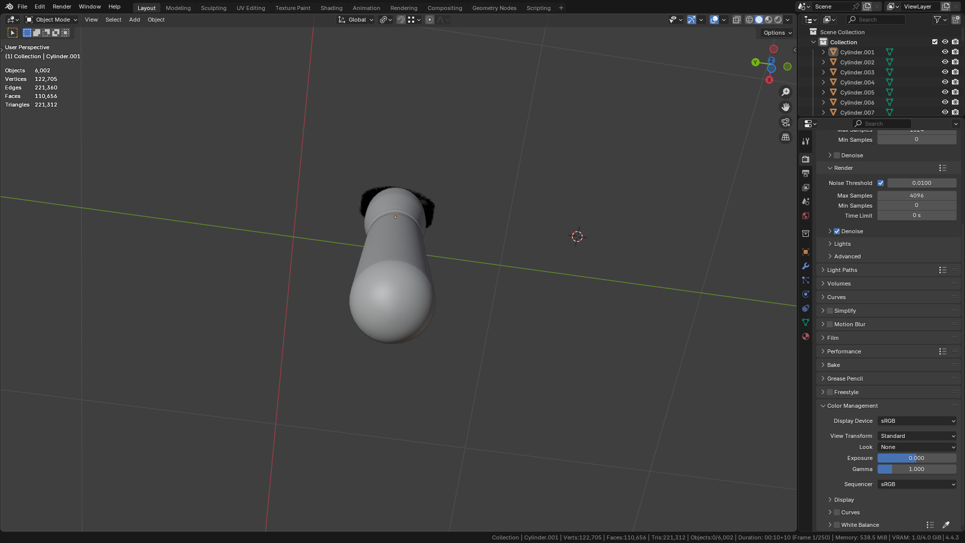 Make Up Brush PBR 22 3D model_32